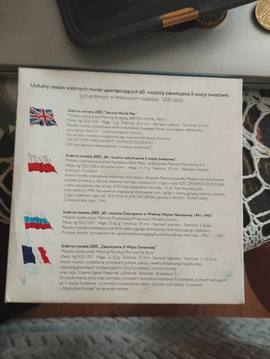 Unikalny Zestaw monet