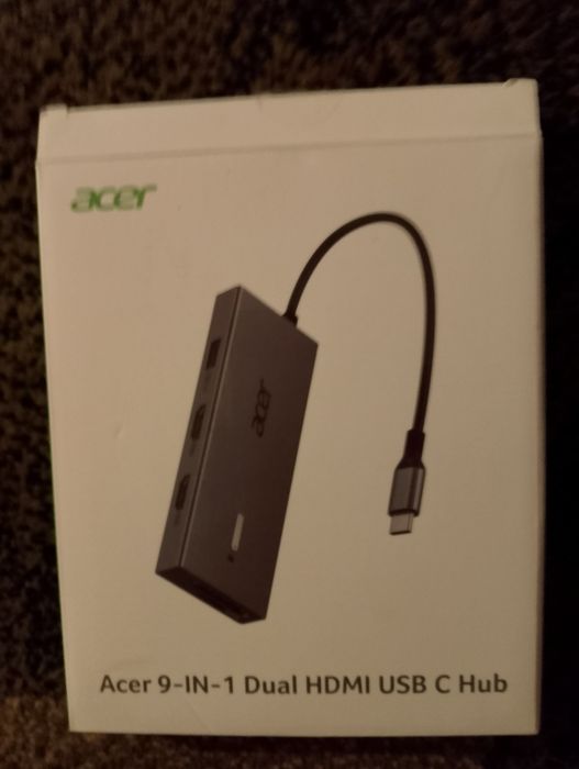 Stacja dokująca/hub Acer 9-in-1 Dual HDMI USB C.