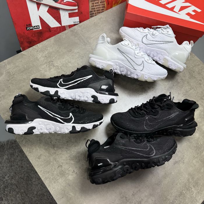 Кросівки Nike react vision кроссовки найк реакт 40,41,42,43,44,45 білі