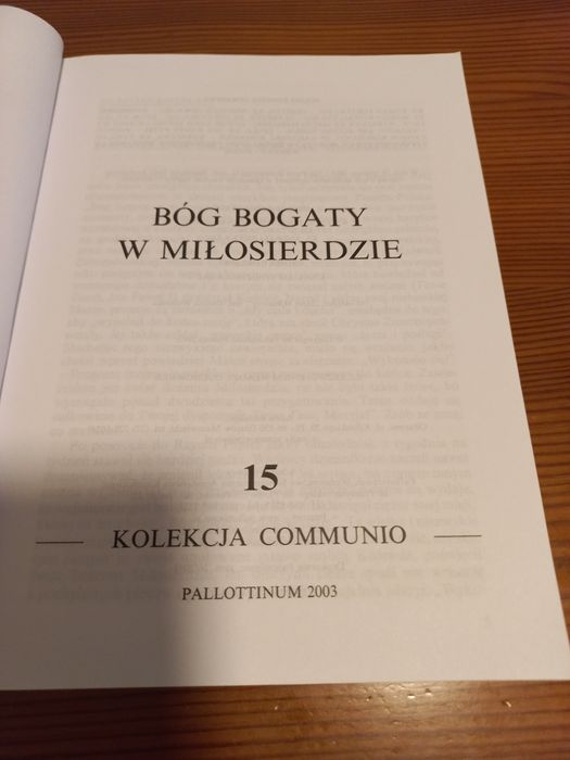 Książka Bóg bogaty w miłosierdzie kolekcja Communio