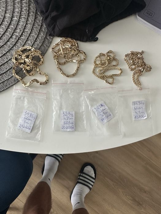Złote Łańcuszki  proba 585 14 k