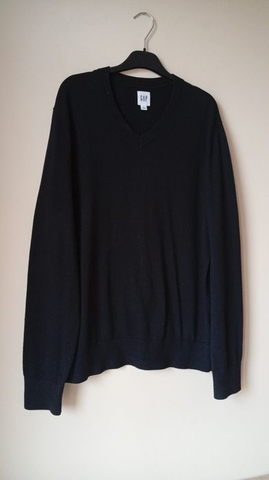 Czarny bawełniany sweter oversize, GAP, rozmiar S