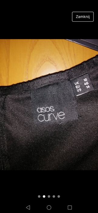 Koronkowa, mała, czarna