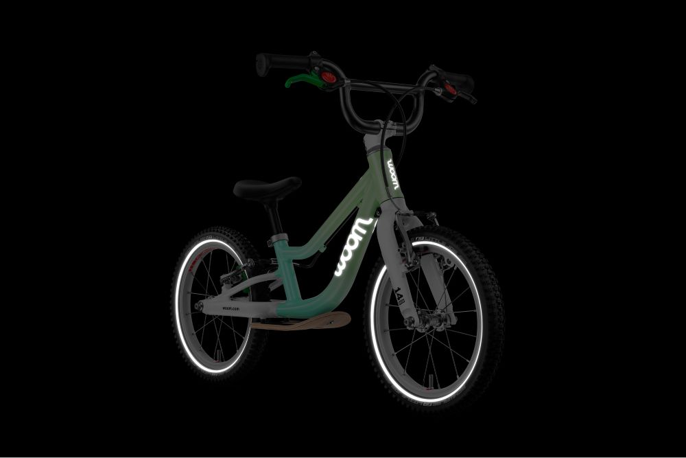 Woom 1 plus lekki rowerek biegowy 14' Spearmint Crush LE