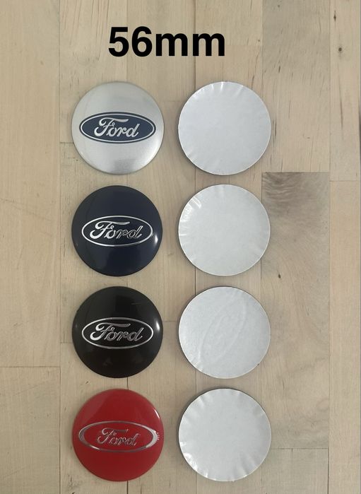Conjunto 4 Centros Tampas Jantes Ford 54mm 56mm 60mm 63mm 65mm 68mm 75mm