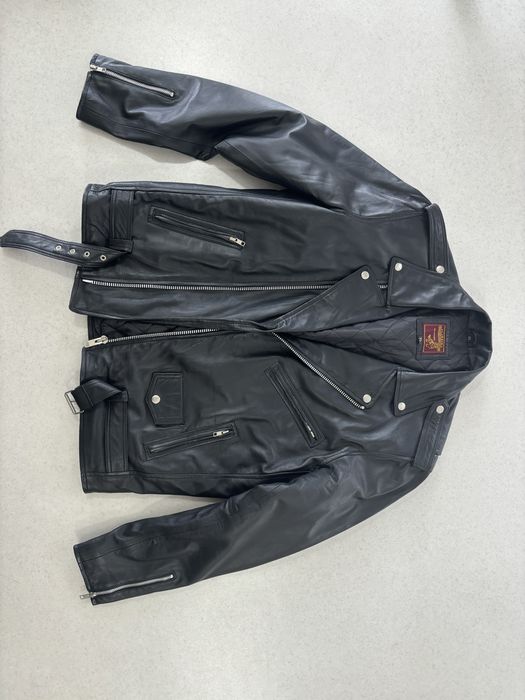 Casaco fechos em pele, punk