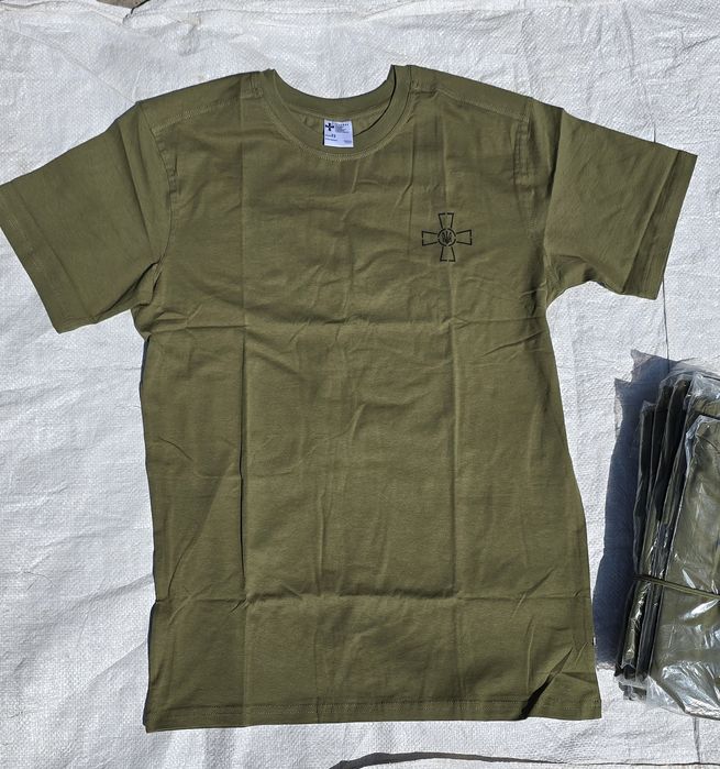 Футболка з принтом ЗСУ олива всі розміри від 44 до 62.  95/5