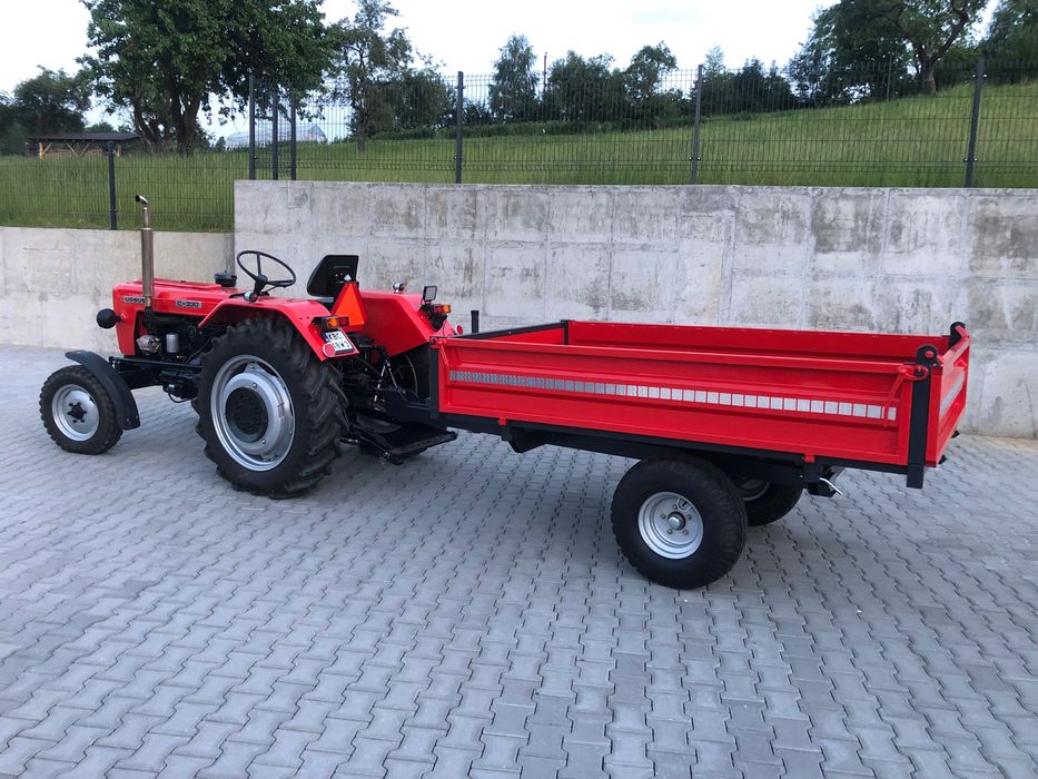 Przyczepa jednoosiowa do mini  traktora rolnicza