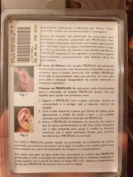 Tampões ouvidos - Doc's Proplugs