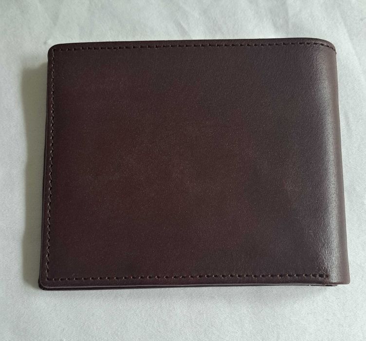 Carteira para Homem - Castanho Liso - Nova