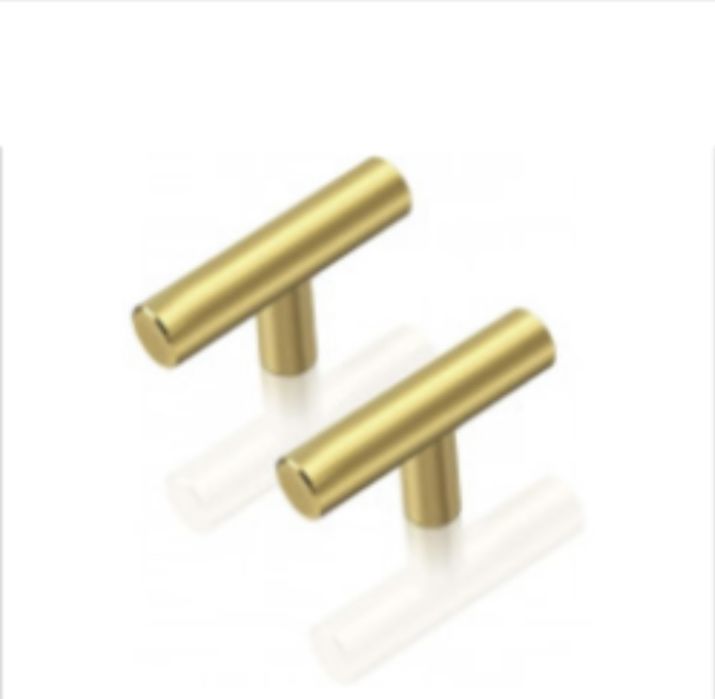 Uchwyt meblowy T reling do szafek złoty 5cm