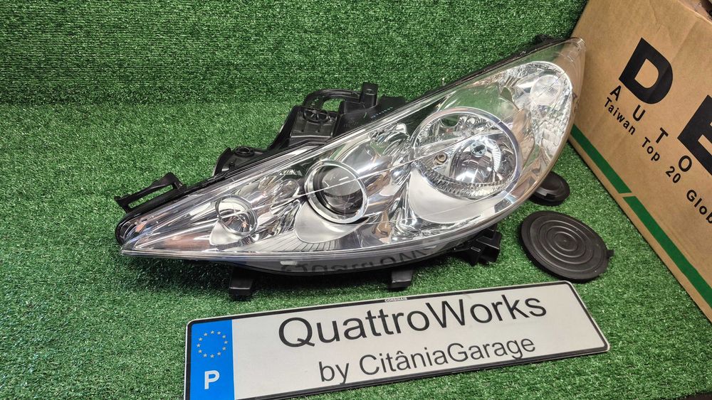 Otica Farol Esquerdo Peugeot 207 WA WC WK SW WD CC 2006 a 2013 Ref. 550-1140L-LDEMF NOVO DEPO