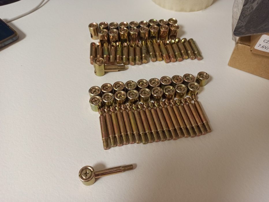 Гвинт меблевої фурнітури M8, M6