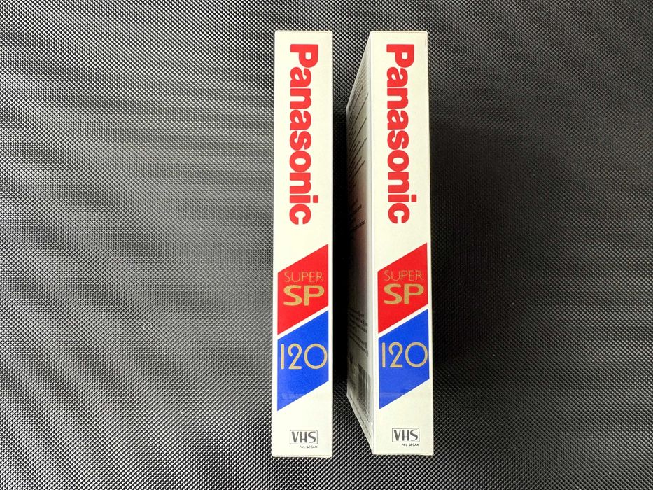Kaseta Panasonic E-120 Super SP - NOWA, ZAFOLIOWANA - VHS video