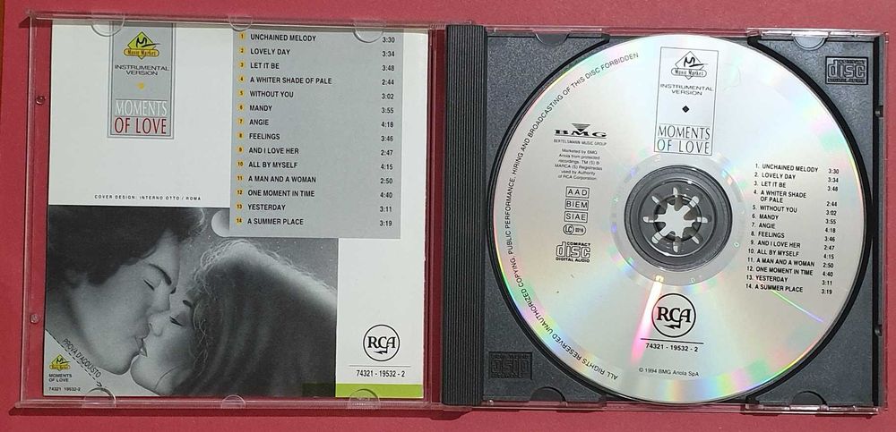 CD - Moments of Love - Instrumental Version