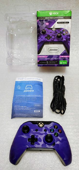 Pad przewodowy PDP Deluxe Specter Violet Microsoft Xbox One Windows
