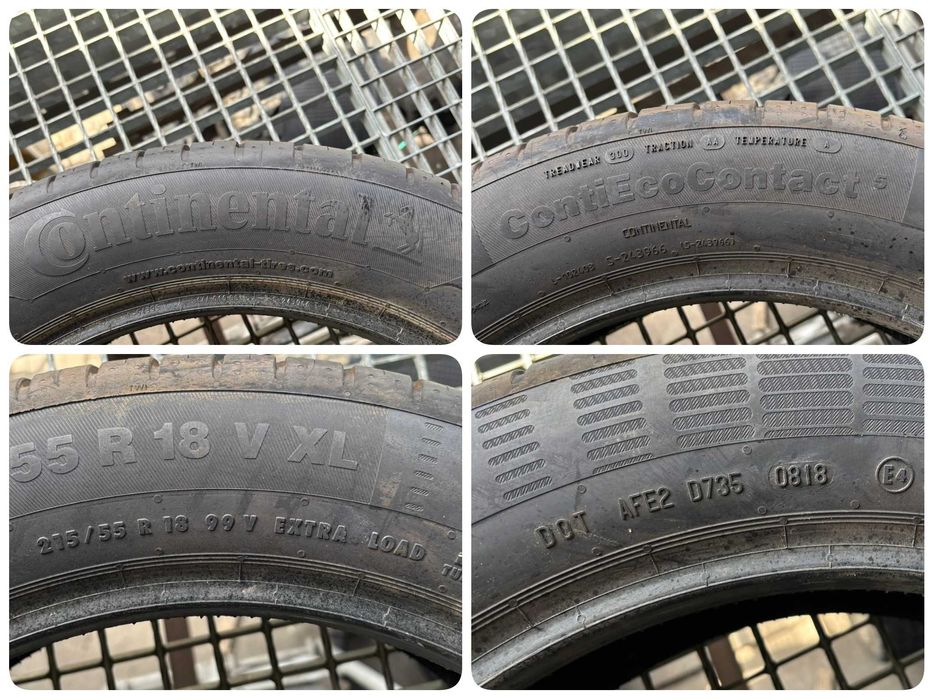 2X OPONY LETNIE 215/55R18 99V Continental ContiEcoContact 5 2018R NOWE