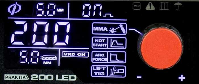 Spawarka inwertorowa MMA Ideal PRAKTIK 200 LED SYNERGY