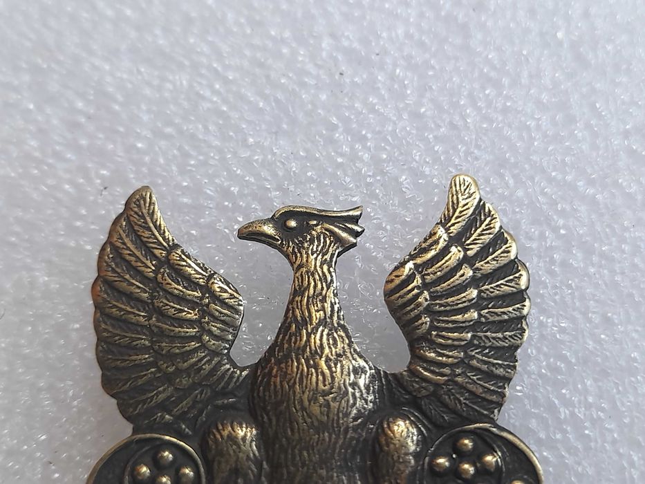 Orzełek Wojsko Polskie legionowy na czapkę (metalowy)