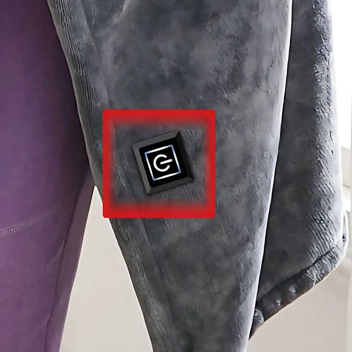 Плед с подогревом 45-55 градусов, согревающее электро одеяло пончо USB