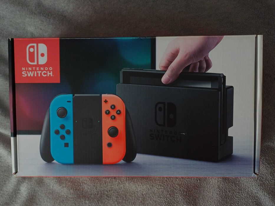 Nintendo Switch V1 komplet + folia ochronna