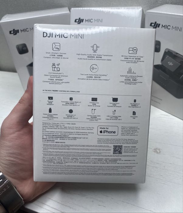 DJI Mic Mini 2TX + 1RX — новий бездротовий петличний мікрофон для IPhone, Android, відео, блогів, стрімів та запису звуку +Гарантія 6 місяців