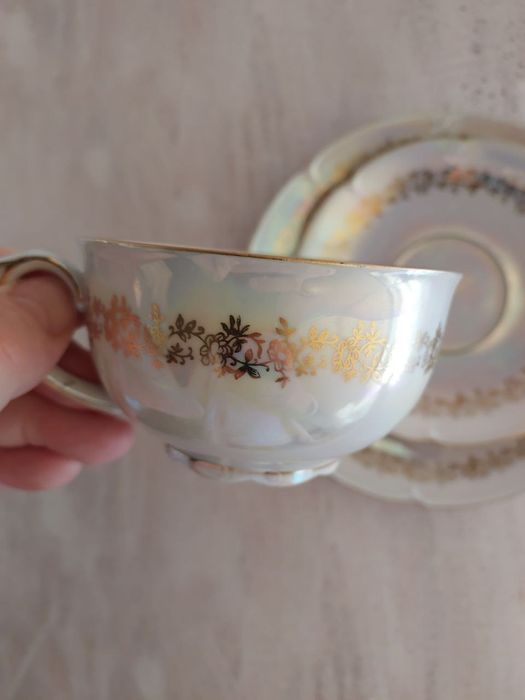 Винтажная чайная тройка