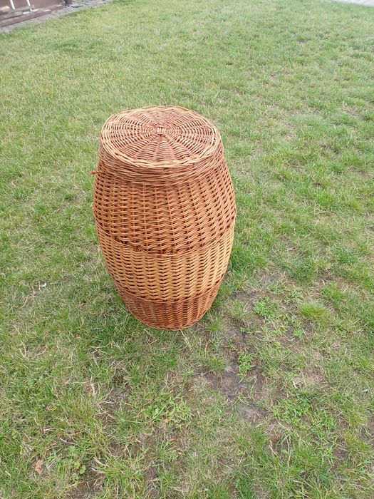 Kosz wiklinowy typu beczka 72cm