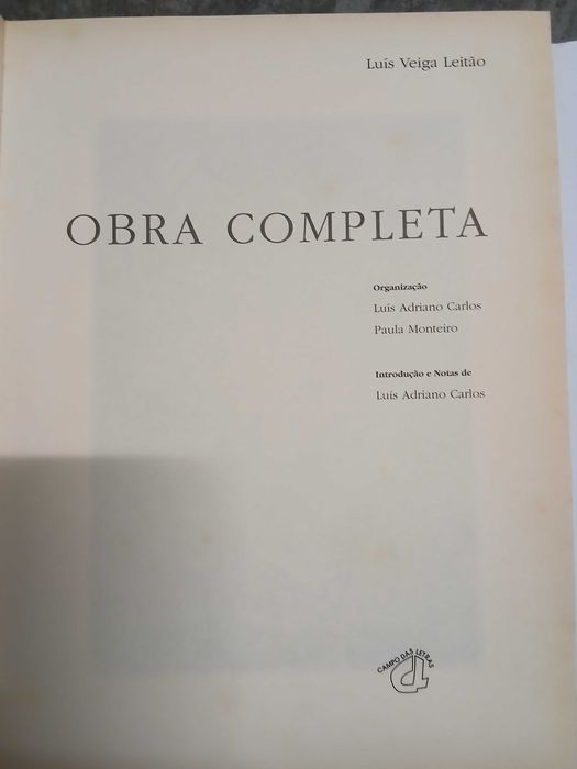 Obra Completa de Luís Veiga Leitão