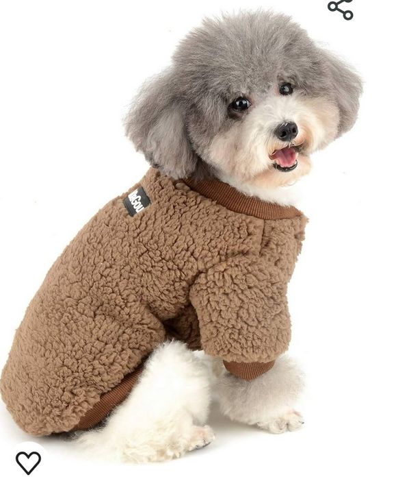 Ciepłe ubranko dla małego psa roz. M Dadagou