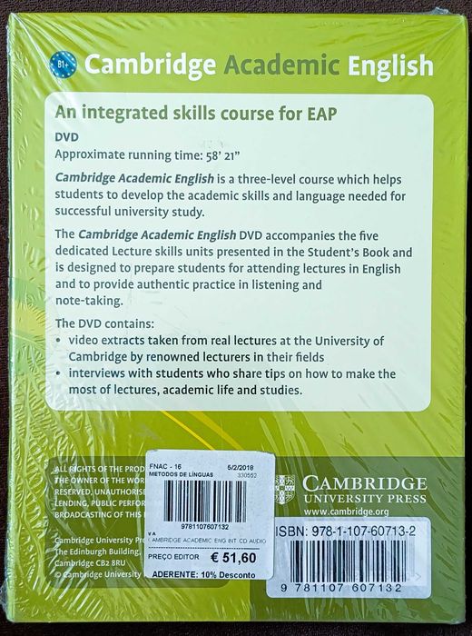 Cambridge Academic English CD + DVD