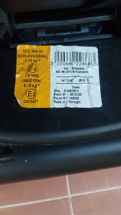 Cadeira de Auto MiloFix Bébé Confort