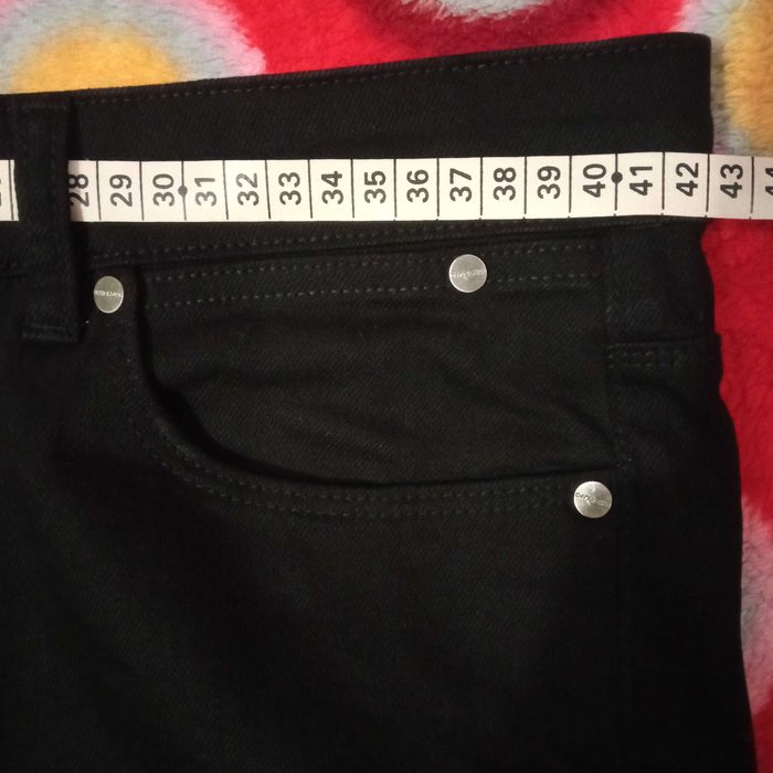 River Island jeansowe czarne szorty męskie r. 32 jak nowe