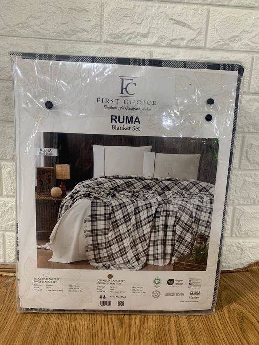 Супер  Акція! Комплект тепла постільна білизна з пледом Туреччина