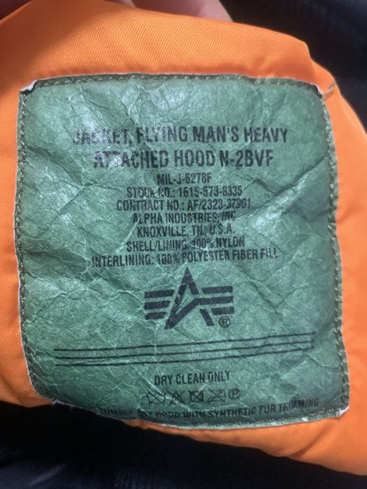 Бомбер Alpha industries N-2b b-15 зимний bomber