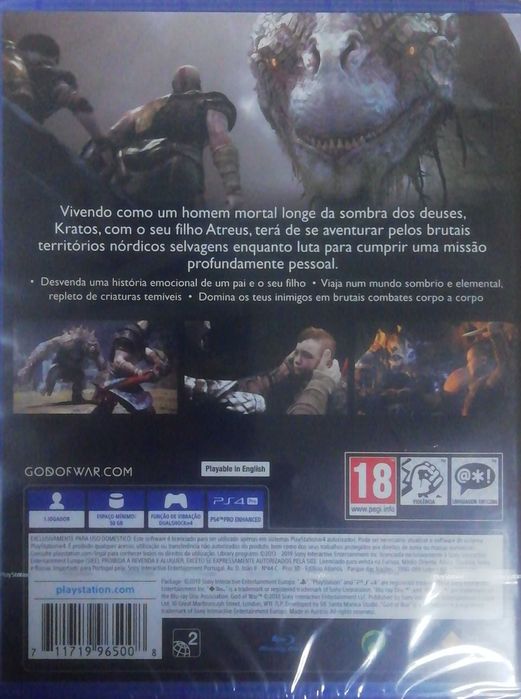 Jogo God of War Playstation 4 novo