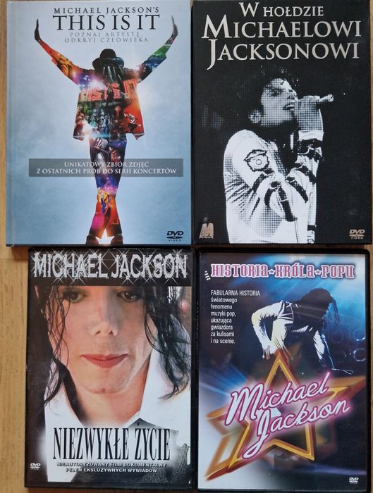 Michael Jackson 4 filmy DVD This is it w hołdzie królowi popu kolekcja