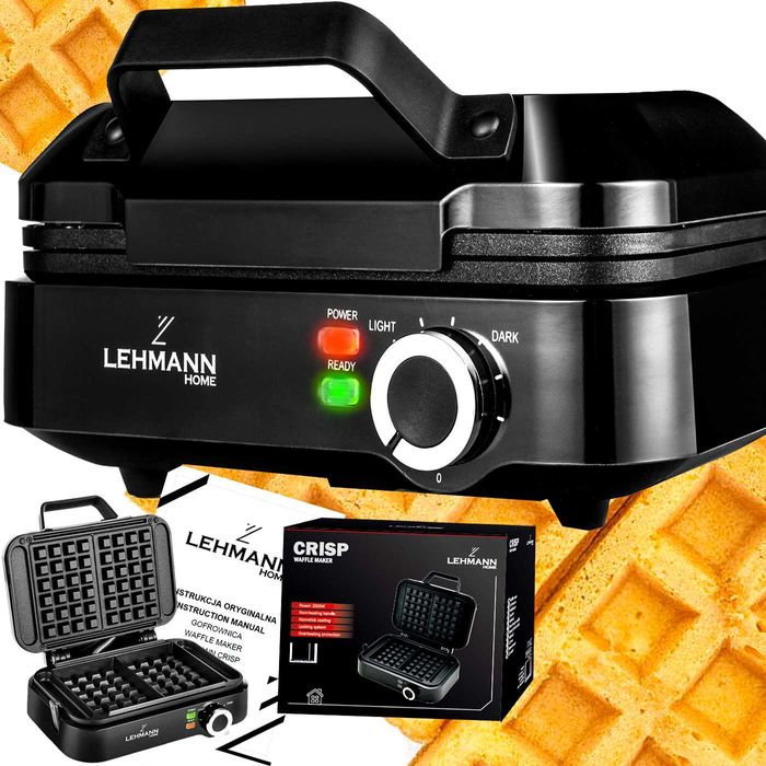 Gofrownica Na 2 Duże Gofry Regulacja Temperatury Mocna 2000W *NOWA*