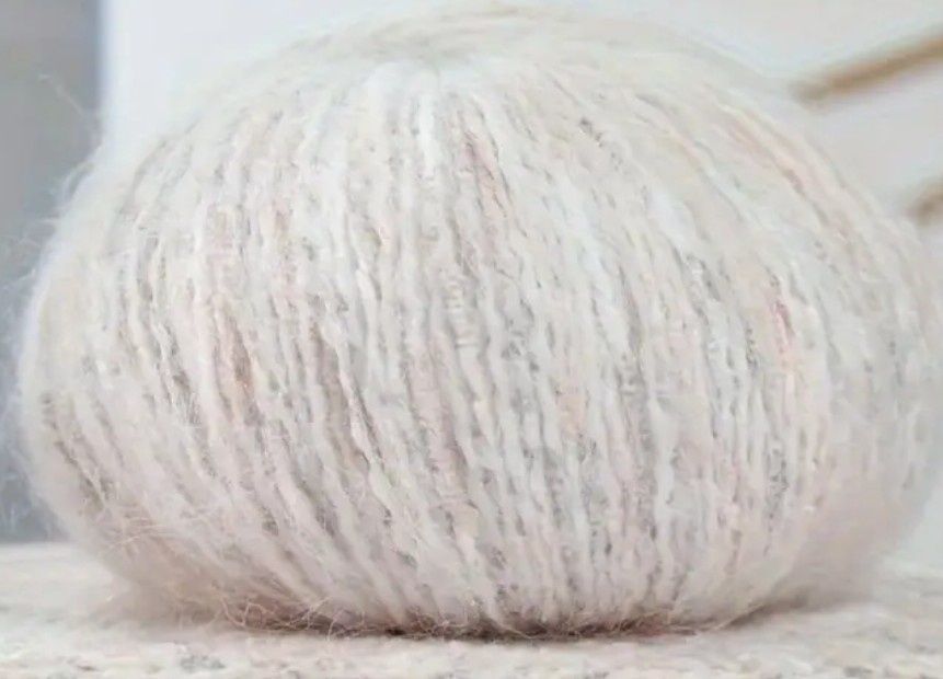 Włóczka 75%alpaka melanż.