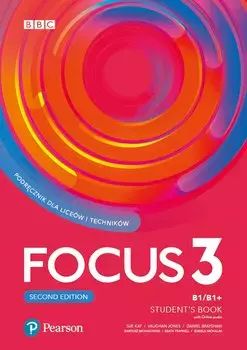 Focus 3. Second Edition. Student's Book. Myenglishlab + Online Practice. Pearson. Nowy Produkt
