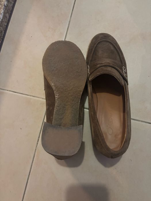 Sapatos camurça verde-oliva O’Dali