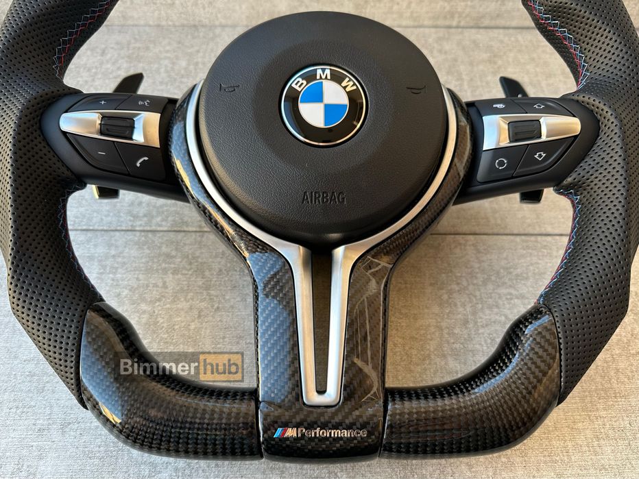 М руль карбон скошеный BMW e70 е60 е61 e90 e91 e92 e71 e89 e81 e82 e87
