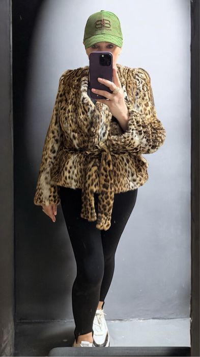 Шуба оцелот размер м л рысь не норка