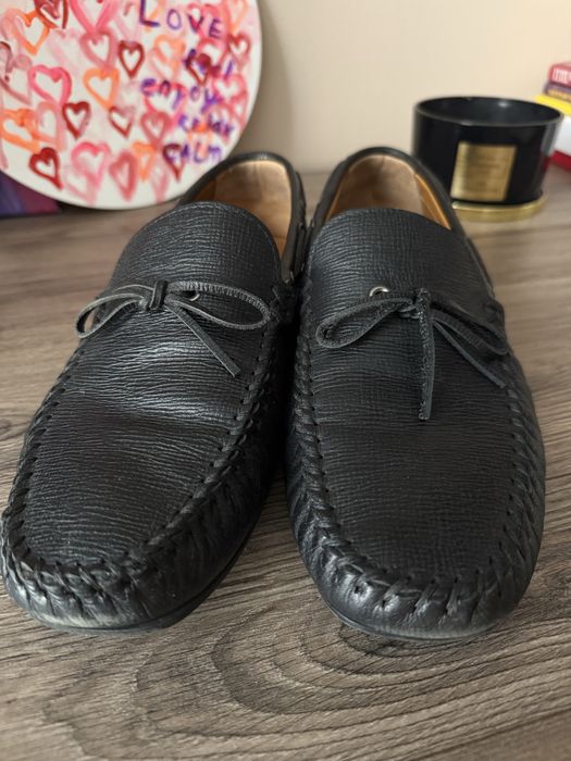 Мужские  кожаные мокасины Massimo Dutti