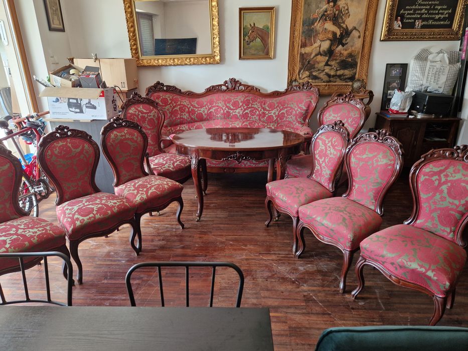 Zestaw mebli Ludwik Filip ludwikowski meble ludwikowskie
