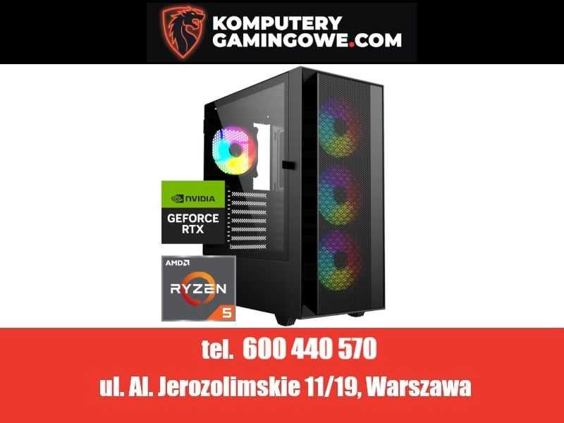Nowy Komputer Gamingowy Ryzen 5 3600 Win11 16GB 512GB SSD RTX 3050 6GB