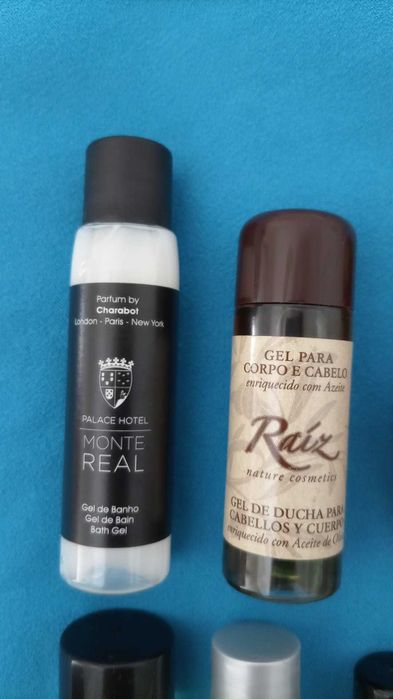 Conjunto de gel de banho miniaturas de hotel - Originais