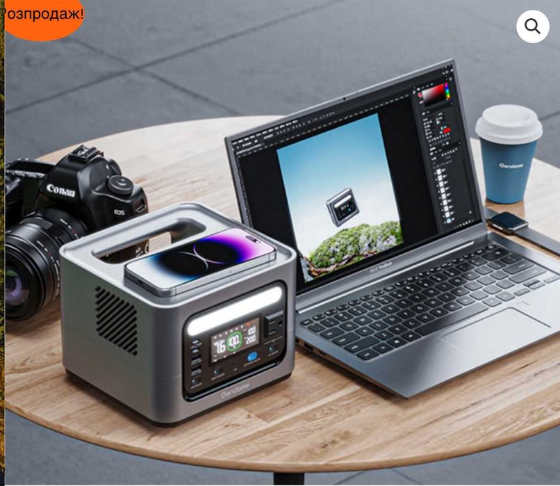 Зарядна портативна станція типу EcoFlow станция 0,3 кв