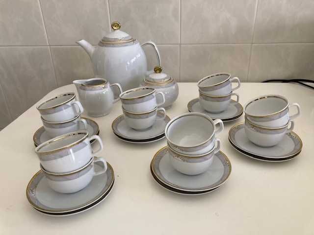 Serviço de café Wunsiedel, porcelana da Bavária