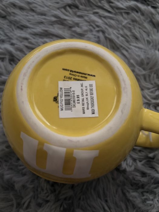 Duży, żółty kubek M&M’s kolekcjonerski